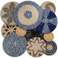 Tatuo 11 Pcs Boho Wall Basket Decor Woven Wall Hanging Art, Blue by Tatuo