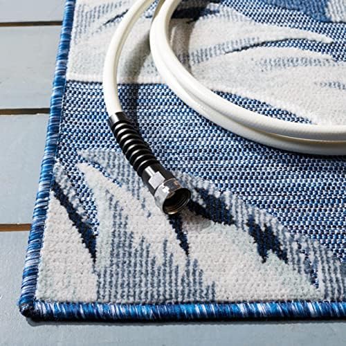 SAFAVIEH Washable Rug Outdoor Cabana Collection - 6'5" x 9'6", Black & Grey, Non-Shedding & Easy to Clean, Ideal for Patio, Backyard, Mudroom (CBN452H) - Image 7