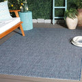 SAFAVIEH Courtyard Collection 5'3" x 7'7" Navy/Grey CY8521 Indoor/ Outdoor Waterproof Easy Cleaning Patio Backyard Mudroom Area Rug by Unknown