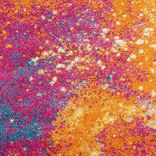 Nourison Home Passion Sunburst 2'2" x 12' Area Rug - Easy Clean, Non Shedding, Bed Room, Living Room, Dining Room, Kitchen (12' Runner) - Image 5