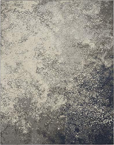 Nourison Home Passion Charcoal/Ivory 6'7'' x 9'6'' Area-Rug, Modern, Abstract, Easy-Cleaning, Non Shedding, Bed Room, Living Room, Dining Room, Kitchen, (7' x 10') - Image 4