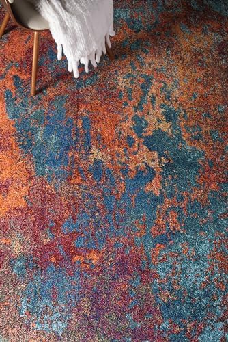 Nourison Home Celestial Atlantic 9' x 12' Area Rug - Easy Clean, Non Shedding, Bed Room, Living Room, Dining Room, Kitchen (9' x 12') - Image 3