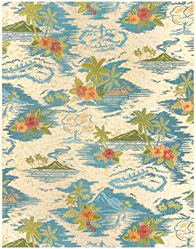Gertmenian Premium Printed Indoor Outdoor Rugs by Reyn Spooner - 9x13 Ft Extra Large, Soft, Durable, & Washable Tropical Rugs for Deck, Patio or Living Room - Pacific Paradise, Multi, 46770 by Gertmenian