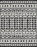 Gertmenian Indoor Outdoor Bohemian Area Rug - 5x7 Standard, Fade Resistant, Ideal for High Traffic in Living Room, Bedroom, Patio - Moroccan, Black, 27105 by Gertmenian
