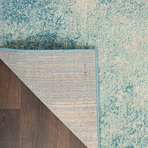 Nourison Home Passion Navy/Light Blue 2'2'' x 10' Area-Rug, Modern, Abstract, Easy-Cleaning, Non Shedding, Bed Room, Living Room, Dining Room, Kitchen, (10' Runner) - Image 3
