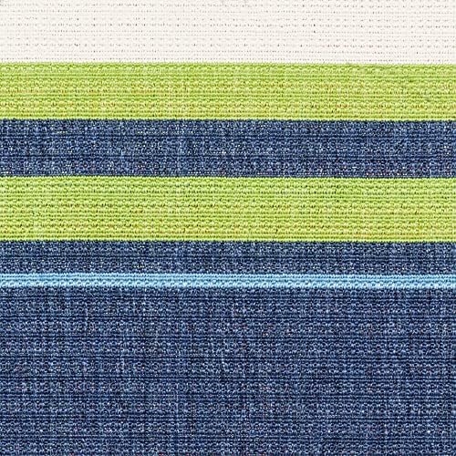 Gertmenian Premium Indoor/Outdoor Loop Area Rug - 5x7 Standard, Durable, Easy-Cleaning & Non-Shedding, Ideal for High Traffic Areas in Deck Patio or Mudroom - Stripes, Navy Blue, 19486 - Image 6