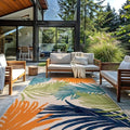 Rugshop Lucca Indoor/Outdoor Contemporary Floral Area Rug Multi 10' x 14' by Rugshop
