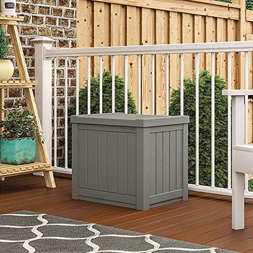 Suncast SS500ST 22 Gallon Small Resin Outdoor Patio Storage Deck Box (4 Pack) - Image 3