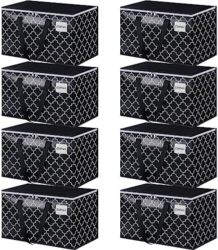 HomeHacks Heavy Duty Moving Bags, 8 Packs, 100L, Black by HomeHacks
