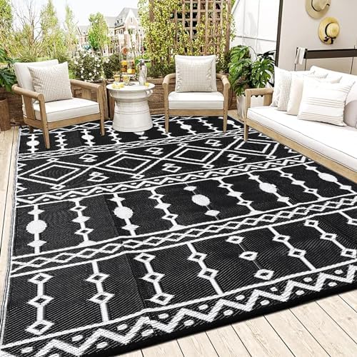 Acekool Outdoor Rug 8x10ft for Patio, Reversible Plastic Straw Camping Mat by Acekool