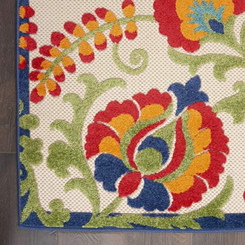 Nourison Home Aloha Multicolor 2'3" x 10' Area Rug - Easy Clean, Non Shedding, Bed Room, Living Room, Dining Room, Kitchen (10' Runner) - Image 6