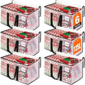 RoomHacks Moving Bags, Heavy Duty Large Storage Bags, 125L, 6 Pack, Clear by RoomHacks