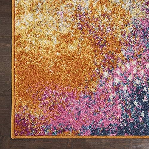 Nourison Home Passion Sunburst 12' x 18' Area Rug, Modern, Abstract, Easy Clean, Non Shedding, Bed Room, Living Room, Dining Room, Kitchen (12x18) - Image 6