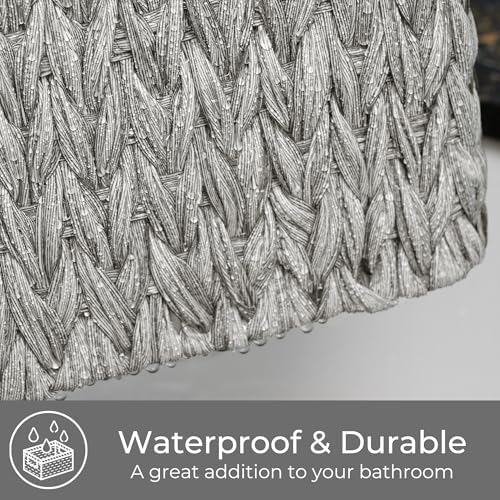 GRANNY SAYS Wicker Storage Baskets for Shelves, Wicker Baskets, Gray,1-Pack - Image 4