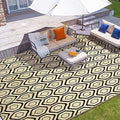 fifame 9x12 Outdoor Rug, Plastic Woven Patio Mat, Waterproof RV Camping Rug by fifame