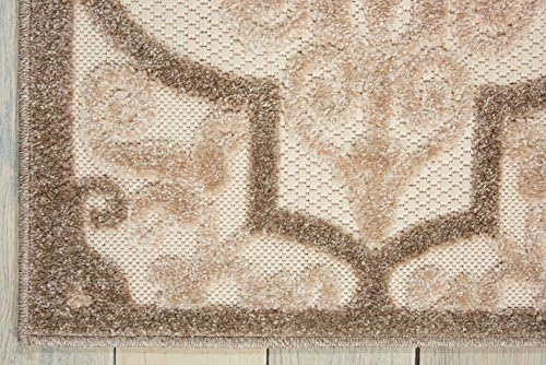 Nourison Home Aloha Cream 5'3" x 7'5" Area Rug - Easy Clean, Non Shedding, Bed Room, Living Room, Dining Room, Kitchen (5' x 8') - Image 5