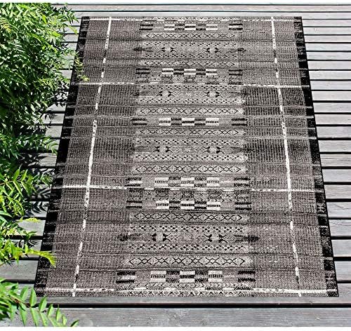 Liora Manne Indoor/Outdoor Rug, 6'6" x 9'4", Floral Navy - Image 4