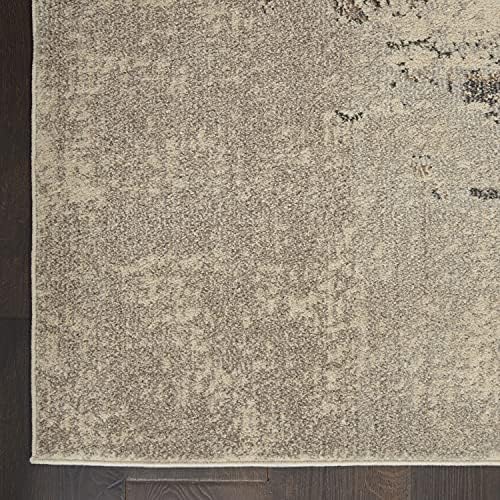 Nourison Home Celestial Ivory Grey 2'2" x 10' Area Rug - Easy Clean, Non Shedding, Bed Room, Living Room, Dining Room, Kitchen (10' Runner) - Image 3