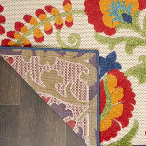 Nourison Home Aloha Multicolor 2'3" x 12' Area Rug - Easy Clean, Non Shedding, Bed Room, Living Room, Dining Room, Kitchen (12' Runner) - Image 5