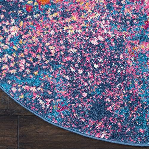 Nourison Home Passion Sunburst 8' x Round Area-Rug, Modern, Abstract, Easy-Cleaning, Non Shedding, Bed Room, Living Room, Dining Room, Kitchen, (8' Round) - Image 6