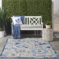 Nourison Home Aloha Blue Grey 3'6" x 5'6" Area Rug - Easy Clean, Non Shedding, Bed Room, Living Room, Dining Room, Kitchen (4' x 6') by NourisonHome