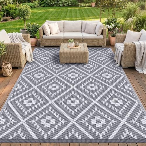 COOLTOP Outdoor Rug 9x12, Waterproof Outdoor Rugs 9x12 for Patios Clearance by Cooltop