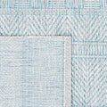 SAFAVIEH Courtyard Collection 9' x 12' Light Grey / Aqua CY8196 Indoor/ Outdoor Waterproof Easy Cleaning Patio Backyard Mudroom Area Rug by Unknown