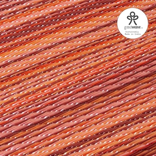 Fab Habitat Outdoor Rug - Waterproof, Fade Resistant, Crease-Free - Premium Recycled Plastic - Striped - Porch, Deck, Balcony, Mudroom, Laundry Room, Patio - Cancun - Sunset - 3 x 5 ft - Image 5