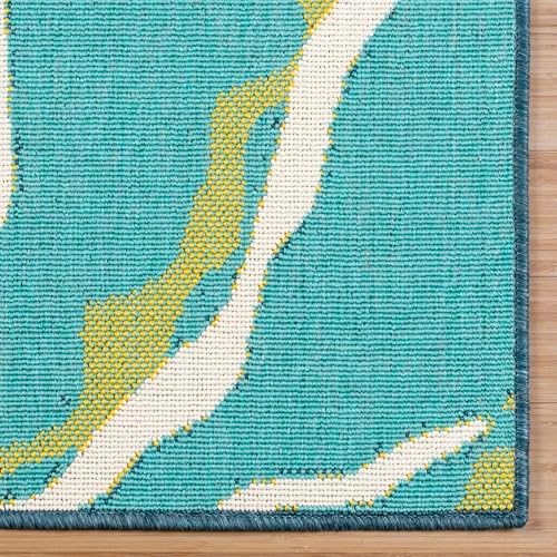 Gertmenian Premium Indoor/Outdoor Loop Area Rug - 9x13 Extra Large, Durable, Easy-Cleaning & Non-Shedding, Ideal for High Traffic Areas in Deck Patio or Mudroom - Watermelons, Red, 19497 - Image 4