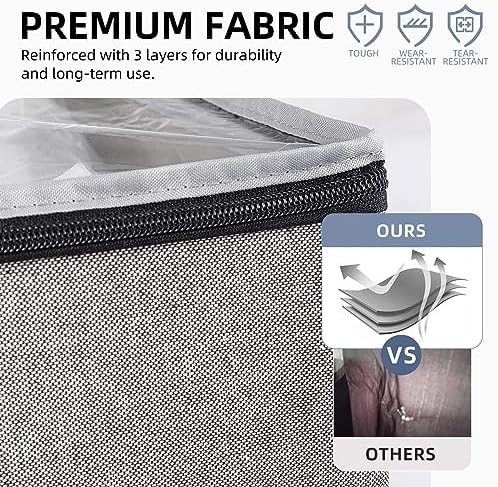TAILI Under Bed Vacuum Storage Bags for Comforters and Blankets, Save 80% Space, Large Capacity Foldable Under Bed Storage Box for Quilts Pillow Blankets Linen, 41" x 17.7" x 6", Jumbo Vacuum Seal - Image 3