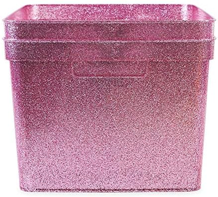 Isaac Jacobs Large Glitter Storage Bin Set (14" x 11.5" x 8.75") - Image 6