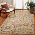 Liora Manne Marina Indoor/Outdoor Power Loomed Synthetic Blend Low Profile Area Rug - Contemporary Geometric Casual Colorful (Basket Circles Multi) (3'3" x 4'11") by LushDecor