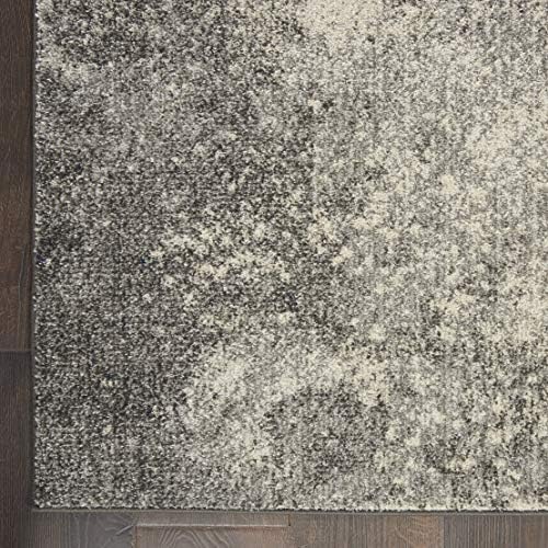Nourison Home Passion Charcoal/Ivory 3'9'' x 5'9'' Area-Rug, Modern, Abstract, Easy-Cleaning, Non Shedding, Bed Room, Living Room, Dining Room, Kitchen, (4' x 6') - Image 5