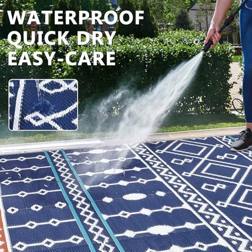 Acekool RV Outdoor Rug 9x18 FT, Waterproof Large Area Plastic Camping Mat - Image 4