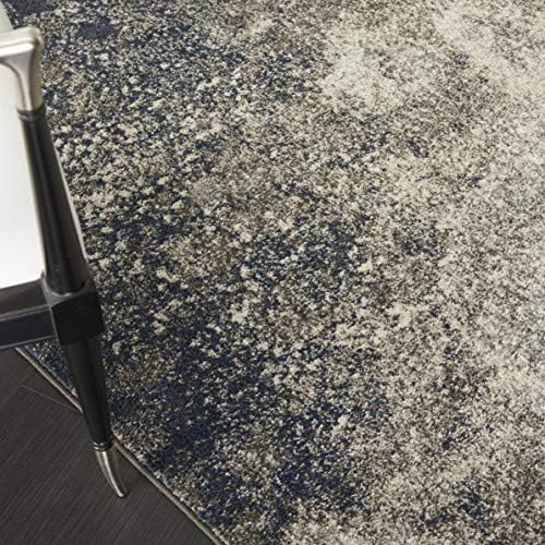 Nourison Home Passion Charcoal/Ivory 3'9'' x 5'9'' Area-Rug, Modern, Abstract, Easy-Cleaning, Non Shedding, Bed Room, Living Room, Dining Room, Kitchen, (4' x 6') - Image 3