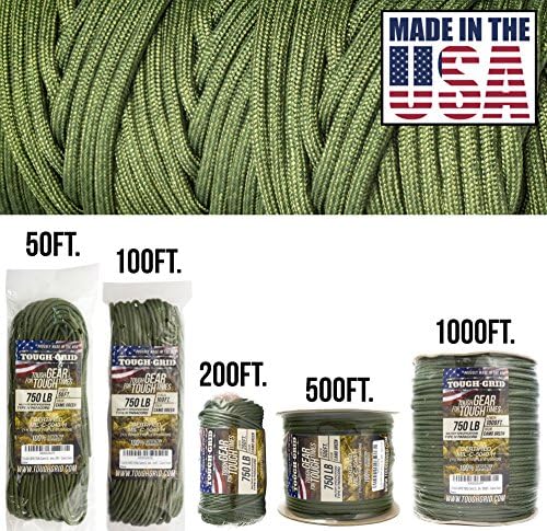 TOUGH-GRID 750 Paracord, 100% Nylon, Made in USA, Type IV Mil-Spec Cord - Image 2