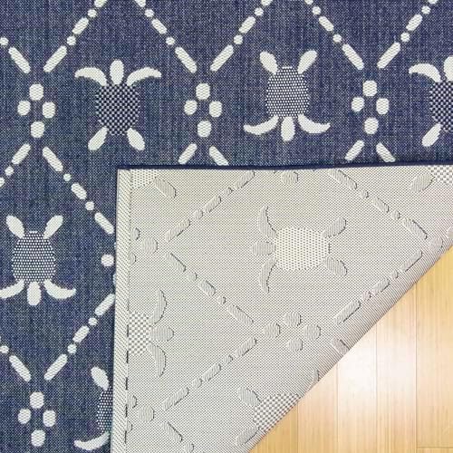 Gertmenian Indoor/Outdoor Kona Coast by Reyn Spooner Runner Rug - 2x6 Runner, Stain & UV Resistant, Ideal for Deck, Patio, Poolside Rooms - Turtle Geometric, Navy Blue, 46662 - Image 4