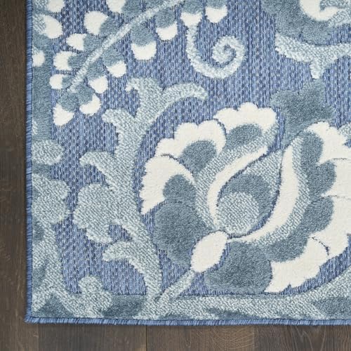 Nourison Home Aloha Blue 7'10" x 10'6" Area Rug - Easy Clean, Non Shedding, Bed Room, Living Room, Dining Room, Kitchen (8' x 11') - Image 5