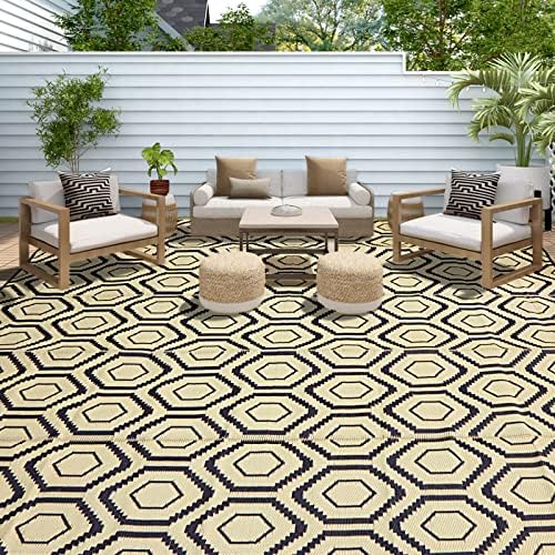 10x20 Outdoor Rug, Plastic Woven Patio Mat, Waterproof RV Camping Rug - Image 7