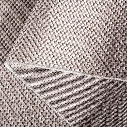 SAFAVIEH Washable Rug Outdoor Courtyard Collection - 2'3" x 18' Runner, Beige & Brown, Non-Shedding & Easy Cleaning, Ideal for Patio, Entryway, Mudroom, Hallway, Kitchen (CY8521-36312) - Image 7
