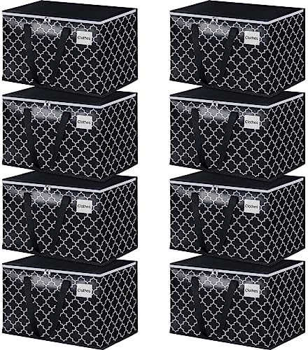 HomeHacks Heavy Duty Moving Bags, 8 Packs, 100L, Black by HomeHacks