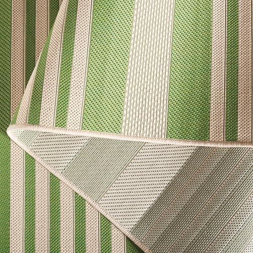 SAFAVIEH Washable Rug Outdoor Courtyard Collection - 2'3" x 14' Runner, Green & Beige, Non-Shedding & Easy Cleaning, Ideal for Patio, Entryway, Mudroom, Hallway, Kitchen (CY6062-244) - Image 7