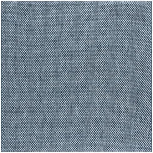 SAFAVIEH Courtyard Outdoor Square Rug 7'10", Navy & Grey CY8521-36821 by Unknown