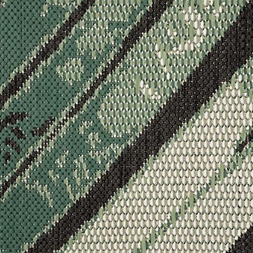 Paco Home Outdoor Rug Black Green with Floral Palm Leaf Design Waterproof, Size: 4'7" x 6'7" - Image 2