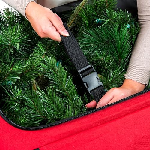 Santa's Bags Rolling 12 Ft Christmas Tree Storage Bag with Wheels - Image 6