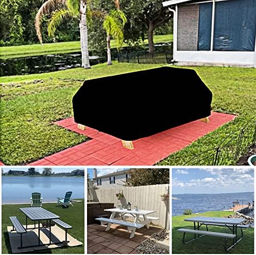 8 Foot Outdoor Picnic Table Cover Waterproof Heavy Duty 96 Inch - Image 6