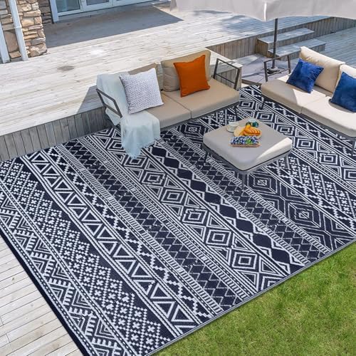 GAOMON Outdoor Rug 9x12 ft Waterproof Reversible Patio Rug - Image 6