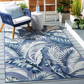 SAFAVIEH Washable Rug Outdoor Cabana Collection - 6'5" Square, Black & Grey, Non-Shedding & Easy to Clean, Ideal for Patio, Backyard, Mudroom (CBN452H) by Unknown