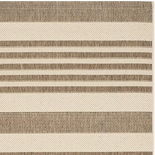 SAFAVIEH Courtyard Outdoor Runner Rug 2'3"x8', Brown & Bone CY6062-242 - Image 5