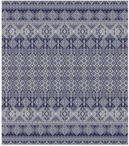 Gertmenian Indoor Outdoor Bohemian Area Rug - 9x13 Extra Large, Fade Resistant, Ideal for High Traffic in Living Room, Bedroom, Patio - Moroccan, Blue, 27100 by Gertmenian